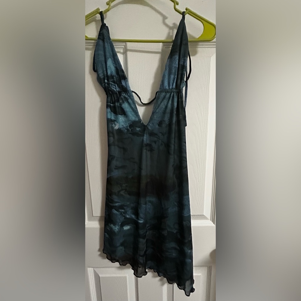 Tiger Mist Maddox Backless Mini Dress Abstract Print Size: S